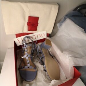 Valentino Women's Light Purple Studded Sandals